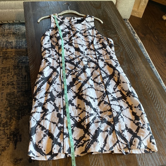 Women’s Cynthia Rowley Racer Back Linen Abstract Print Dress Size 14 - Picture 5 of 7